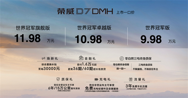 中國混動問鼎世界之巔，榮威DMH雙車正式上市